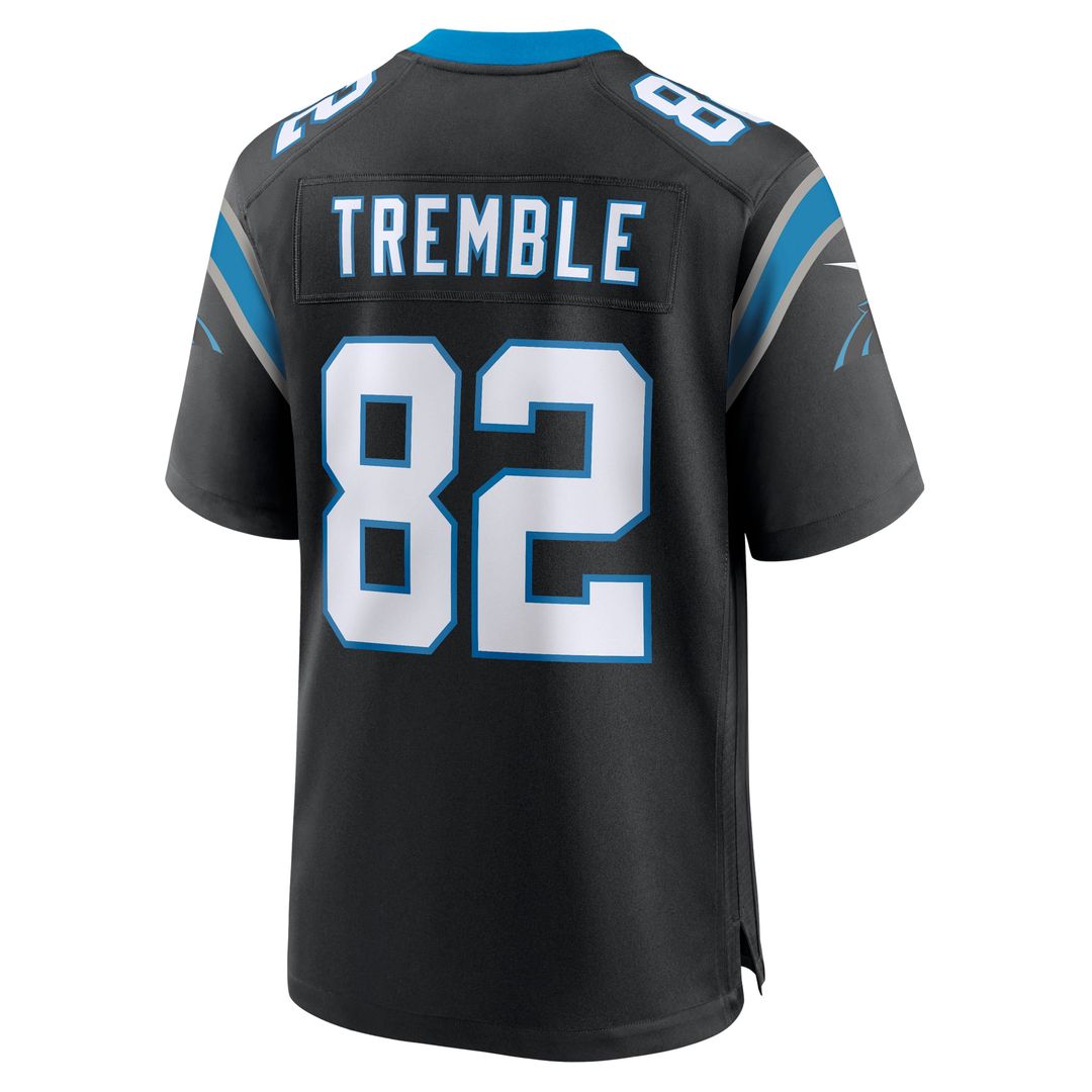 Tommy Tremble Carolina Panthers Nike Black Team Game Jersey