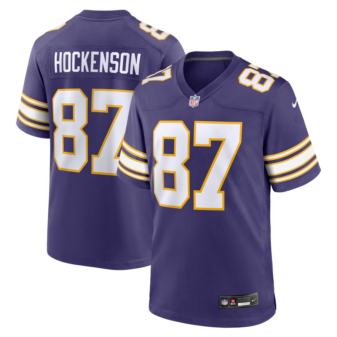 T.J. Hockenson Minnesota Vikings Nike Purple Classic Player Game Jersey
