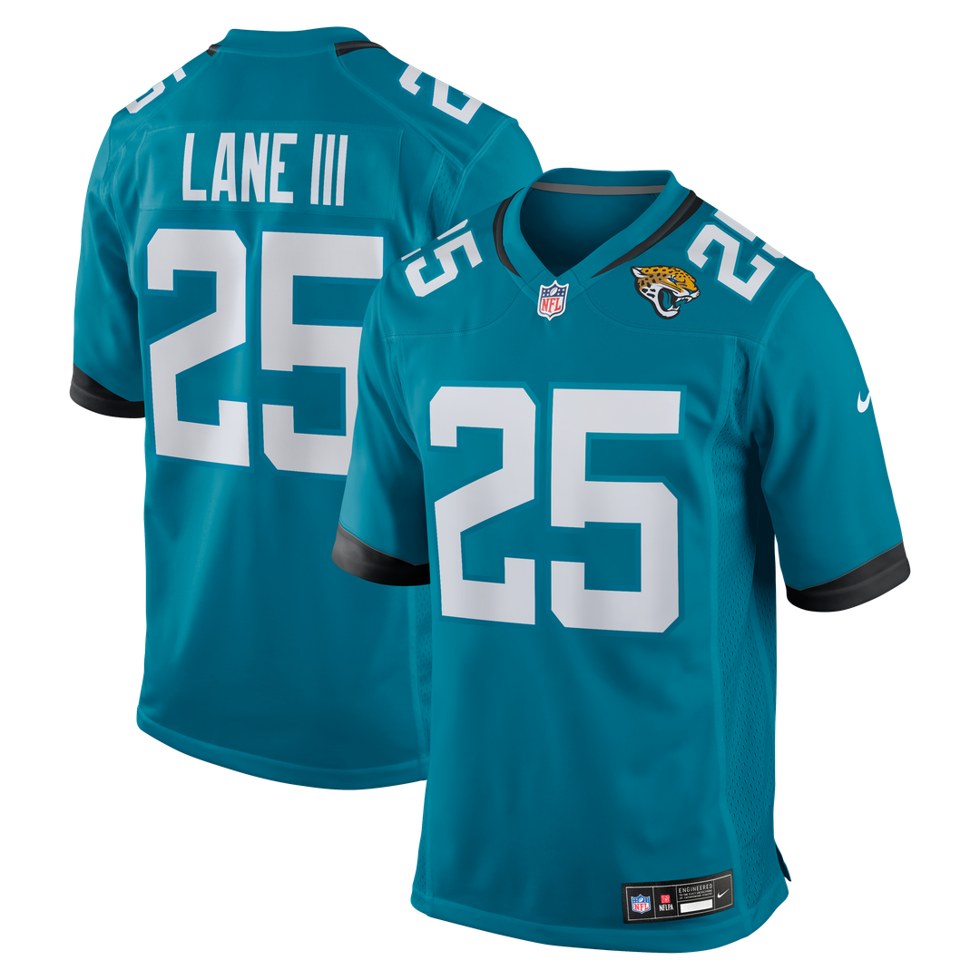 Rayuan Lane III Jacksonville Jaguars Nike Teal Team Game Jersey