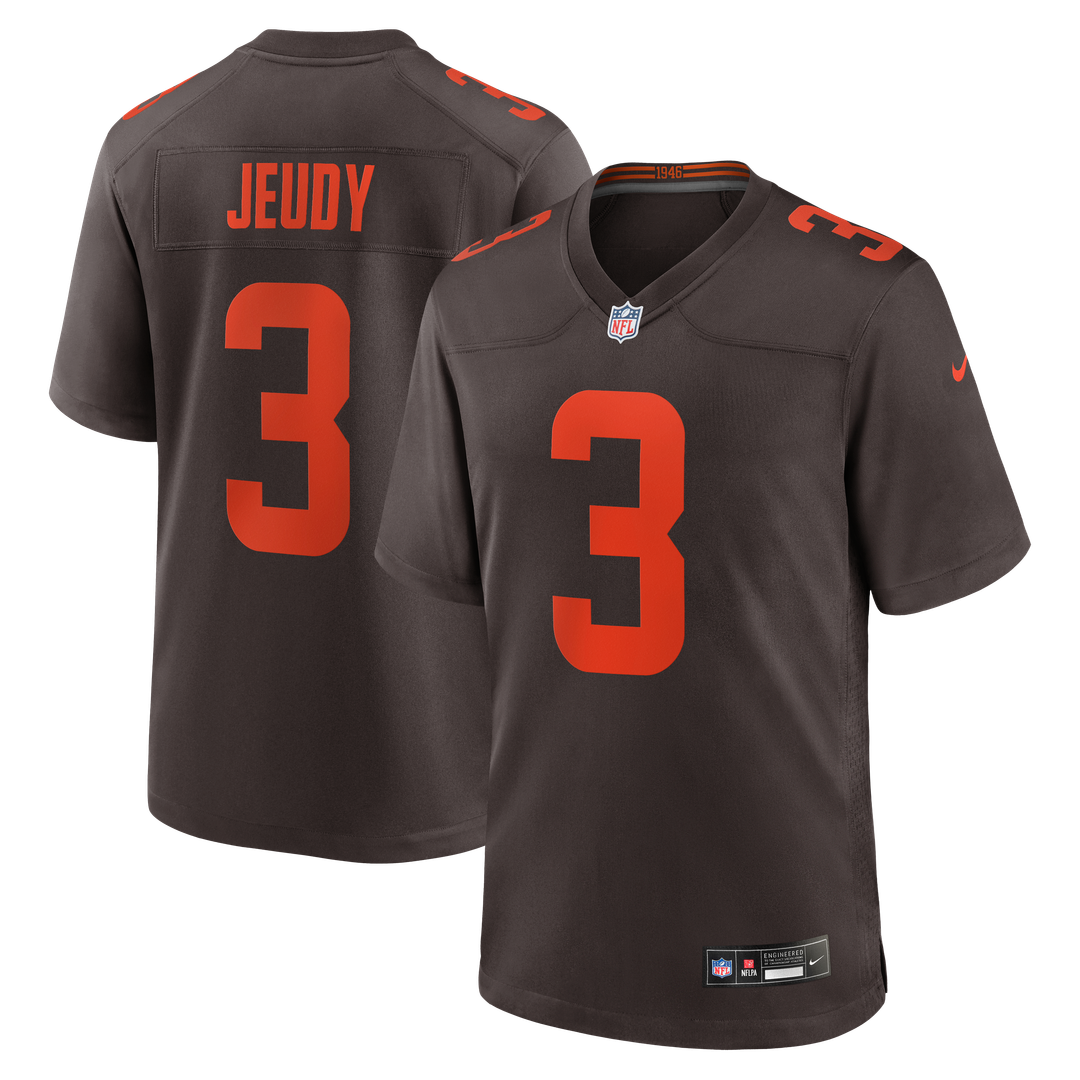 Jerry Jeudy Cleveland Browns Nike Brown Alpha Dawg Game Jersey