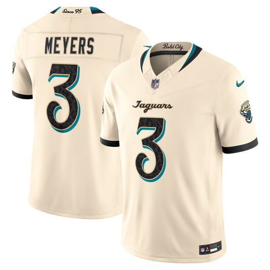 Jakobi Meyers Jacksonville Jaguars Nike Natural 2026 Rivalries Collection Stitched Limited Jersey