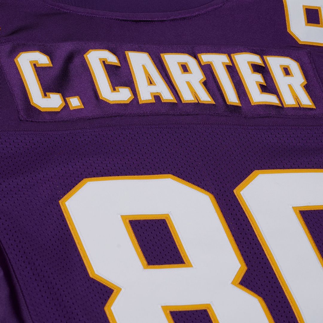Cris Carter Minnesota Vikings Mitchell & Ness Purple 2001 Authentic Throwback Jersey