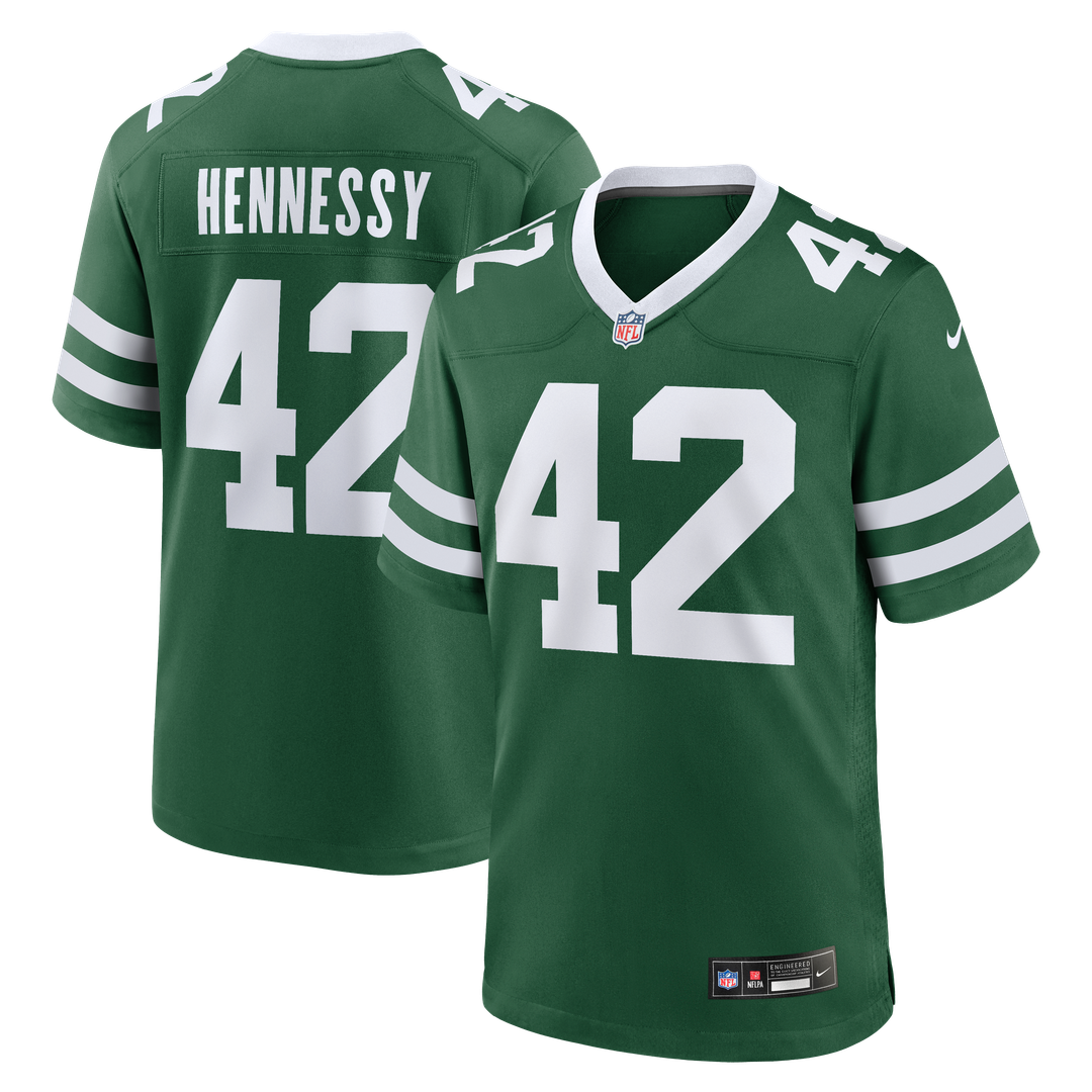 Thomas Hennessy New York Jets Nike Legacy Green Team Game Jersey