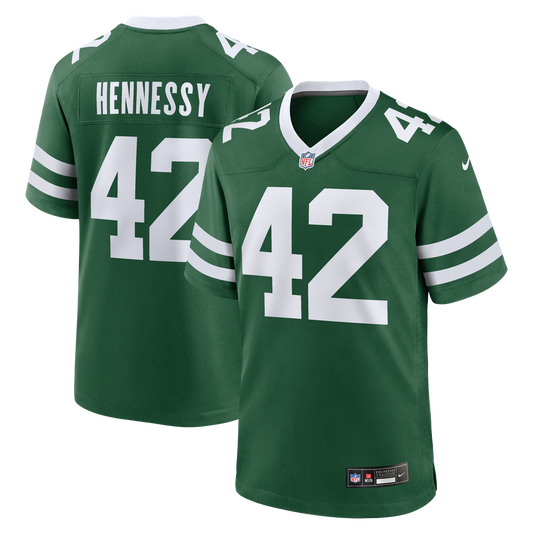 Thomas Hennessy New York Jets Nike Legacy Green Team Game Jersey