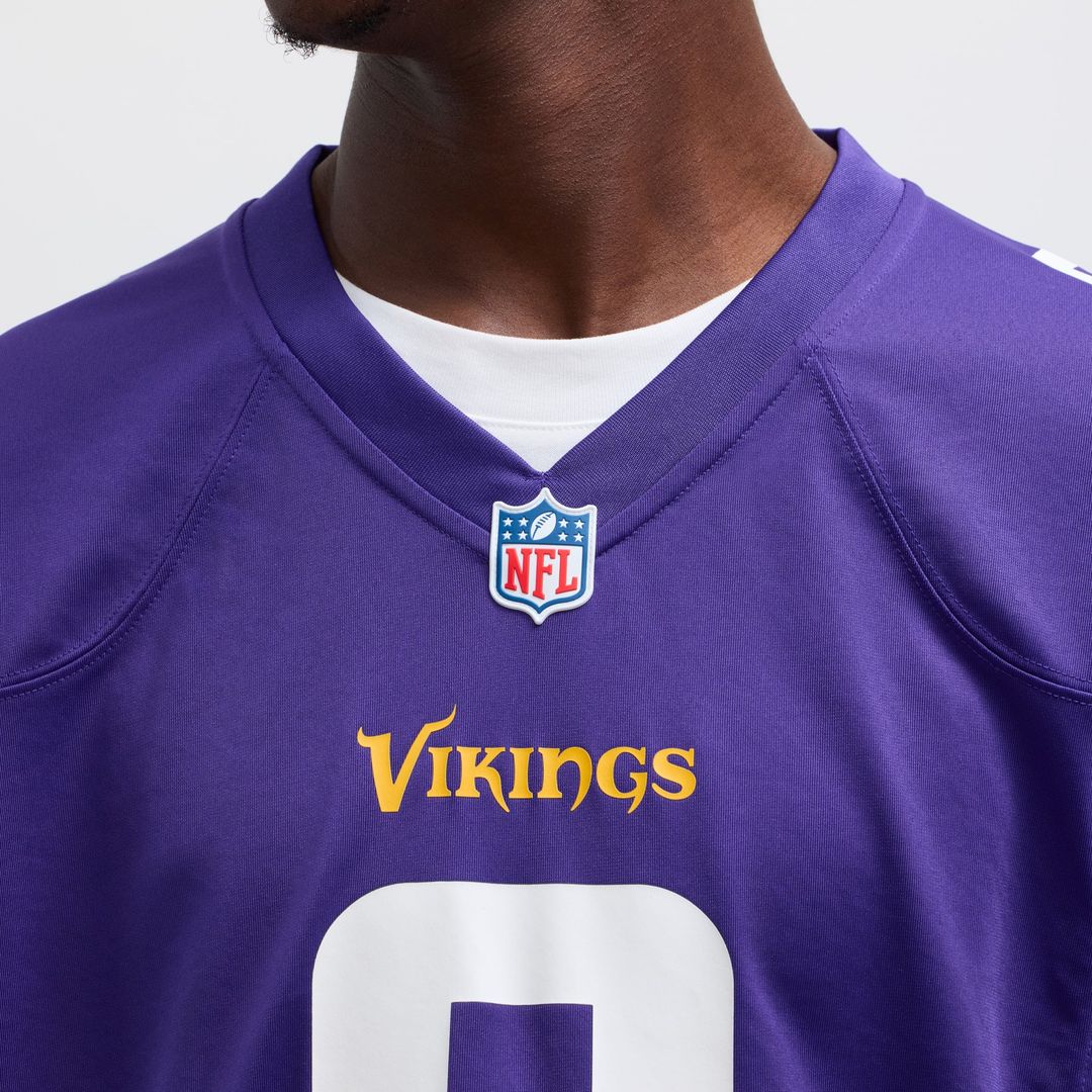 J.J. McCarthy Minnesota Vikings Nike Purple Player Game Jersey