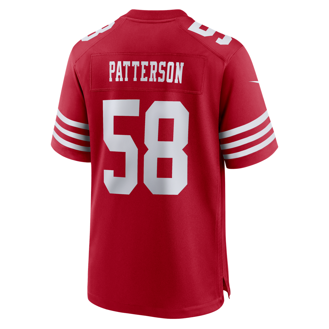 Jarrett Patterson San Francisco 49ers Nike Scarlet Team Game Jersey