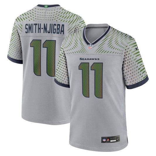 Jaxon Smith-Njigba Seattle Seahawks Nike Gray Rivalries Collection Game Jersey