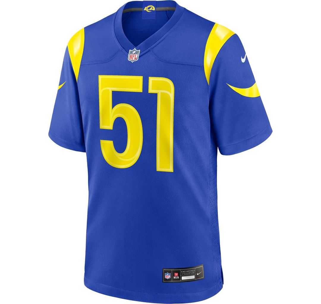 Eddie Walls III Los Angeles Rams Nike Royal Game Jersey