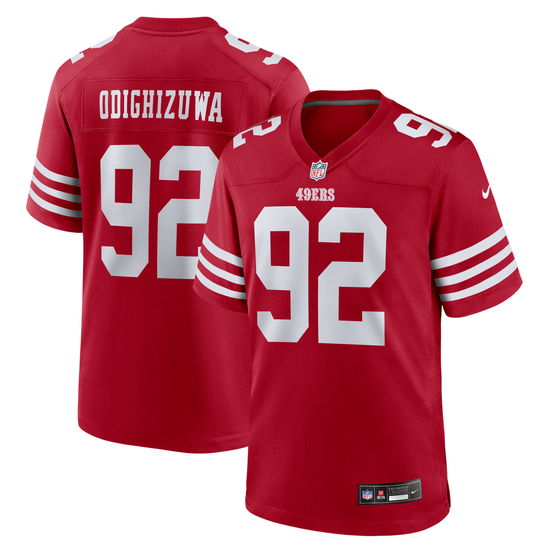 Osa Odighizuwa San Francisco 49ers Nike Scarlet Team Game Jersey