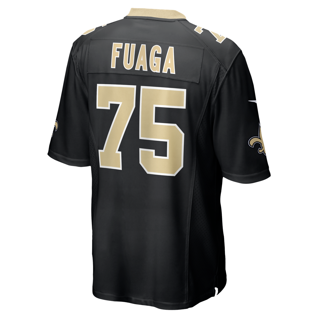 Taliese Fuaga New Orleans Saints Nike Black Player Game Jersey