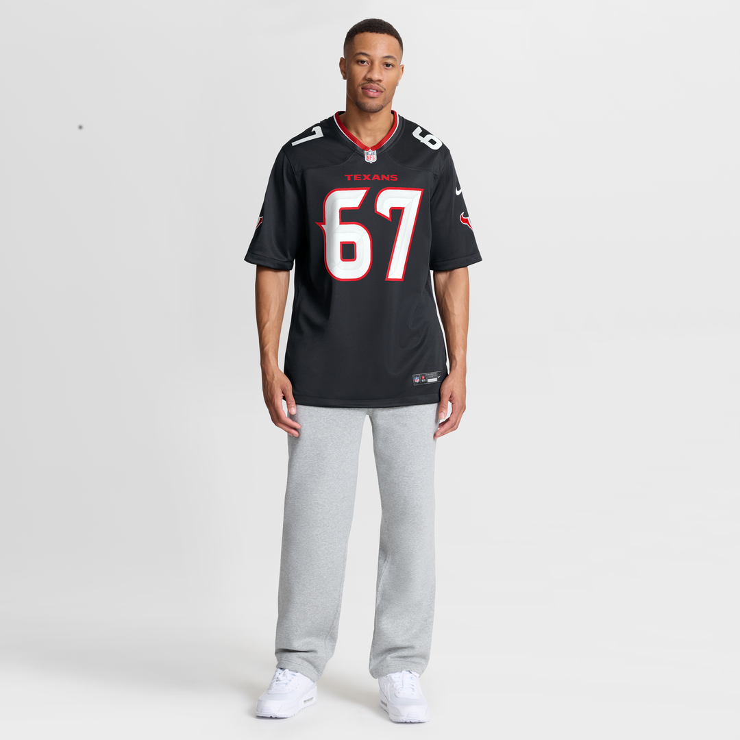 Evan Brown Houston Texans Nike Navy Team Game Jersey