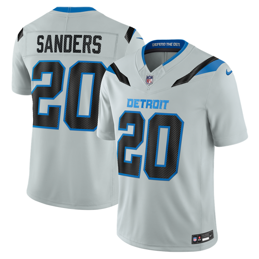 Barry Sanders Detroit Lions Nike Silver 2026 Rivalries Collection Stitched Limited Jersey
