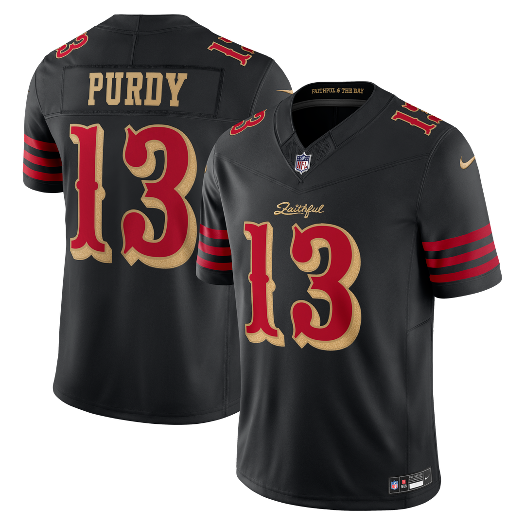 Brock Purdy San Francisco 49ers Nike Black Rivalries Collection Stitched Limited Jersey