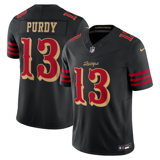 Brock Purdy San Francisco 49ers Nike Black Rivalries Collection Stitched Limited Jersey