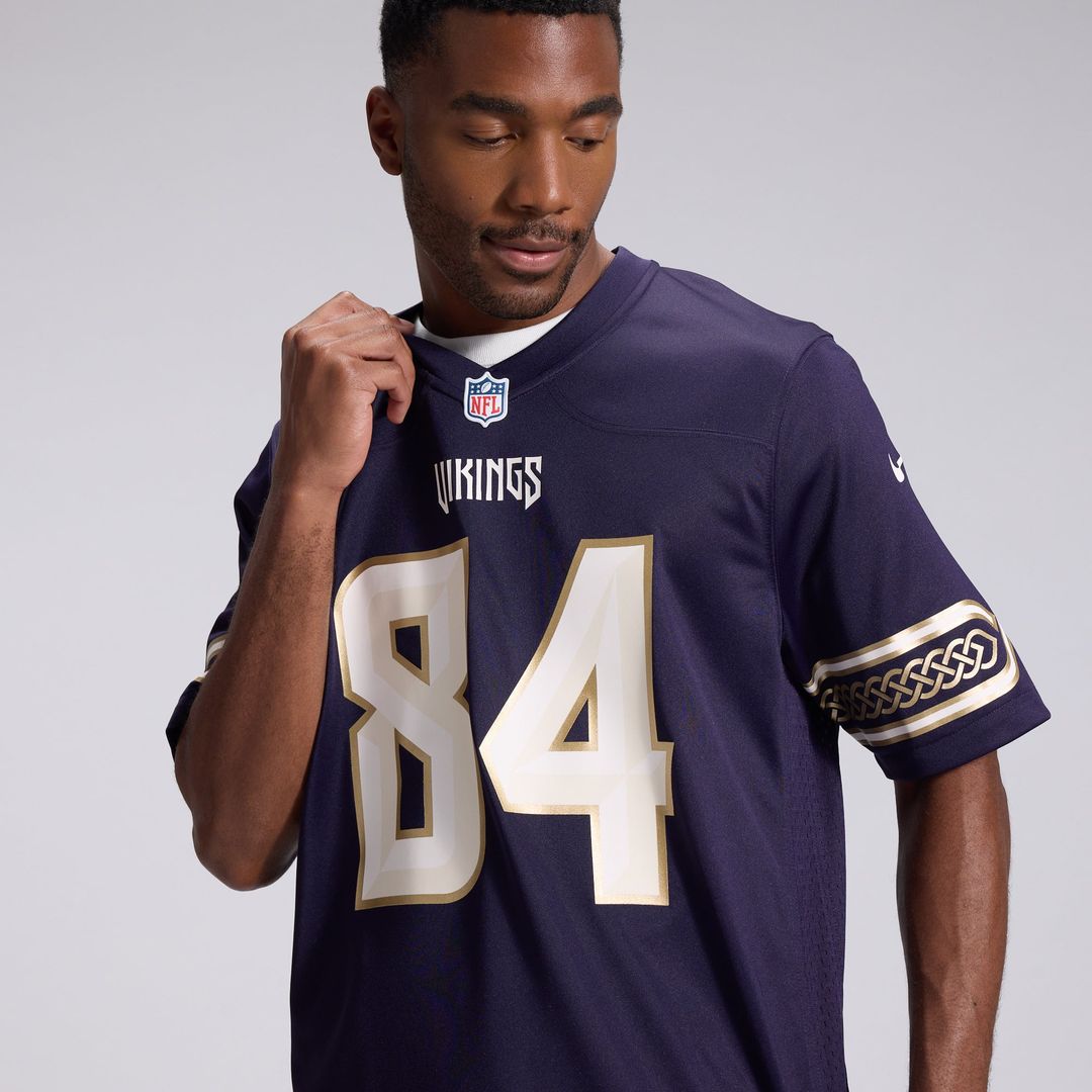 Randy Moss Minnesota Vikings Nike Purple 2026 Rivalries Collection Game Jersey