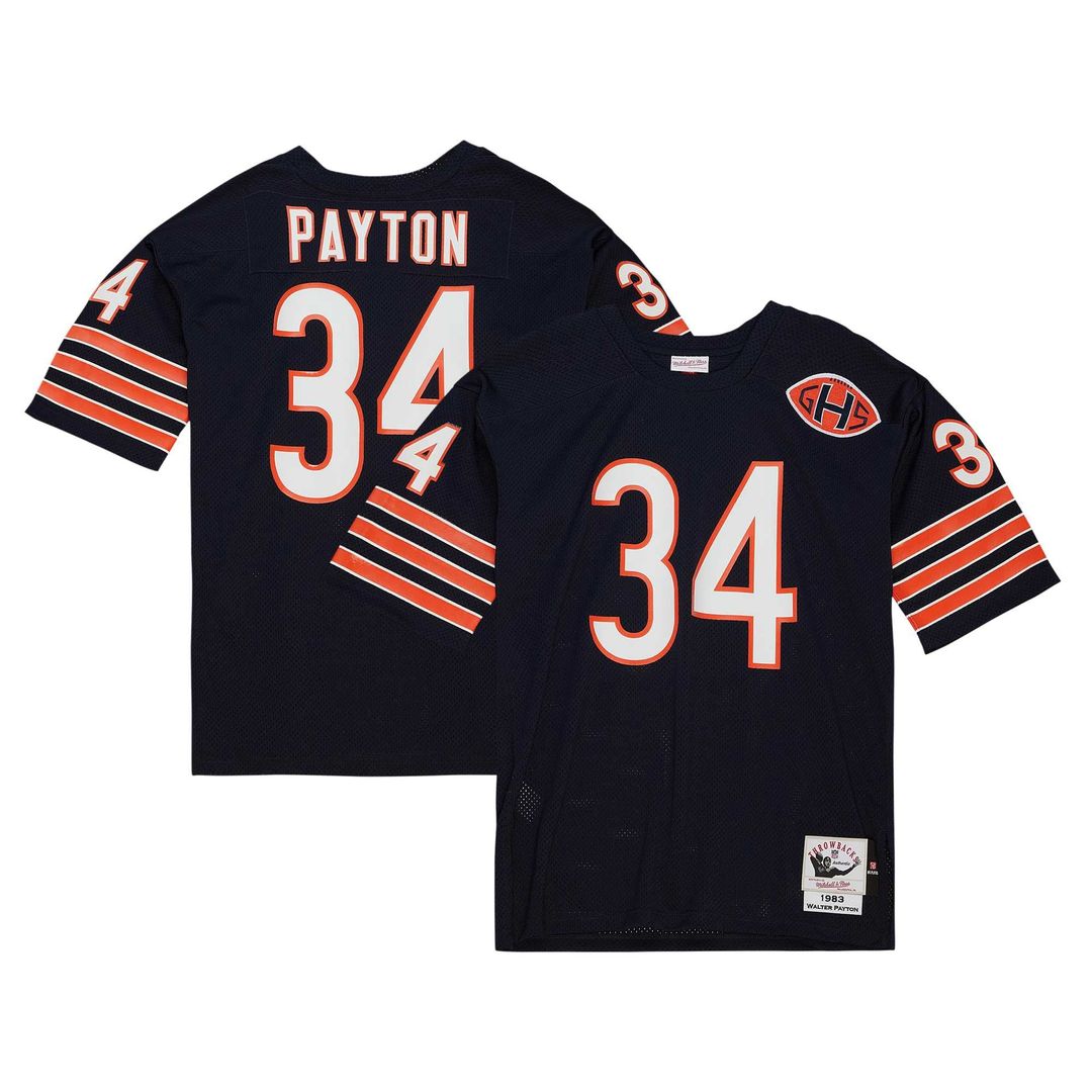 Walter Payton Chicago Bears 1985 Mitchell & Ness White Authentic Throwback Retired Player Jersey
