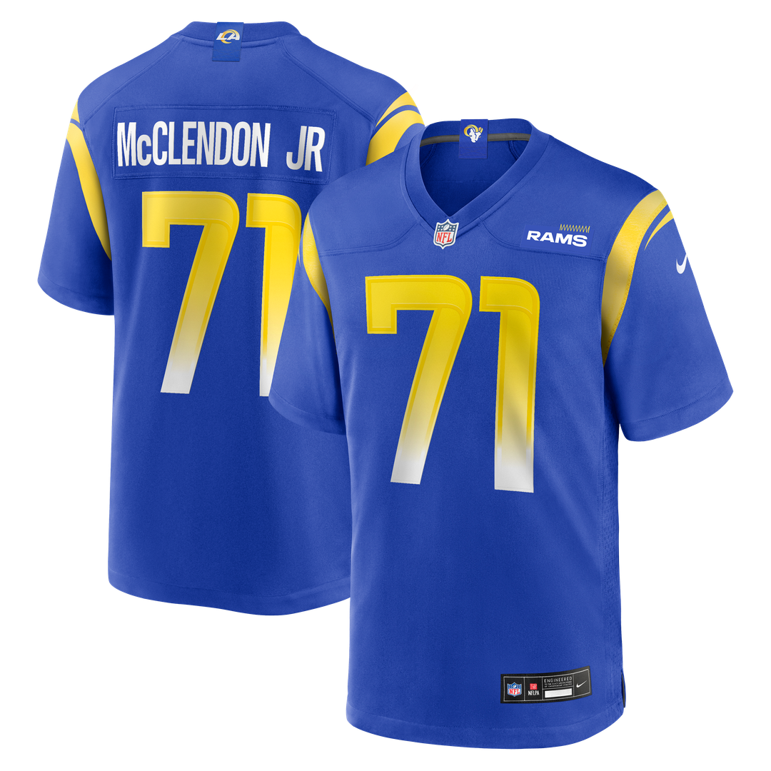 Warren McClendon Jr. Los Angeles Rams Nike Royal Team Game Jersey