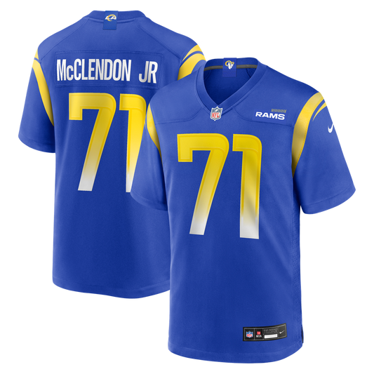 Warren McClendon Jr. Los Angeles Rams Nike Royal Team Game Jersey