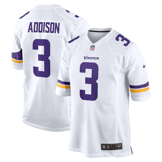 Jordan Addison Minnesota Vikings Nike White Away Game Jersey