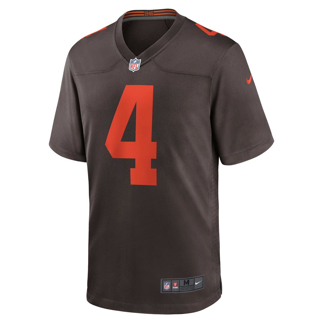 Deshaun Watson Cleveland Browns Nike Brown Alternate Game Jersey