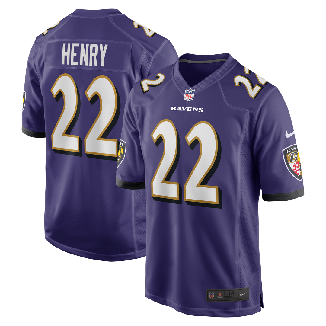 Derrick Henry Baltimore Ravens Nike Purple Game Player Jersey