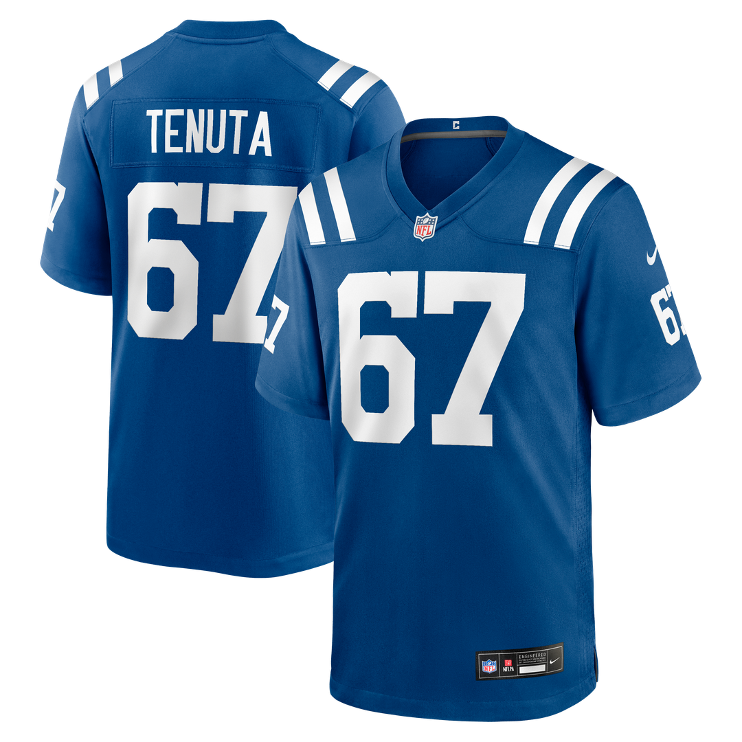 Luke Tenuta Indianapolis Colts Nike Royal Team Game Jersey