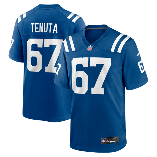 Luke Tenuta Indianapolis Colts Nike Royal Team Game Jersey