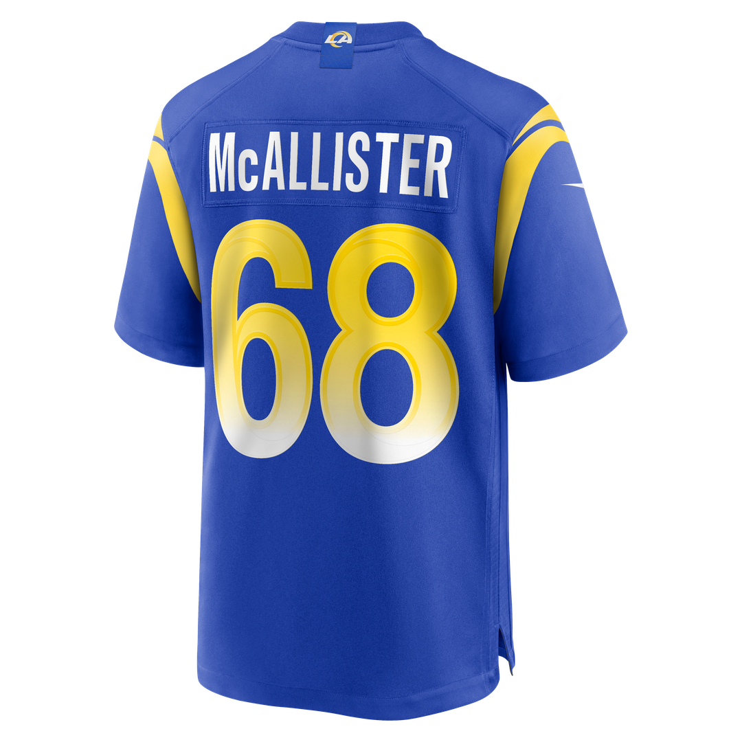 Mike McAllister Los Angeles Rams Nike Royal Home Game Jersey