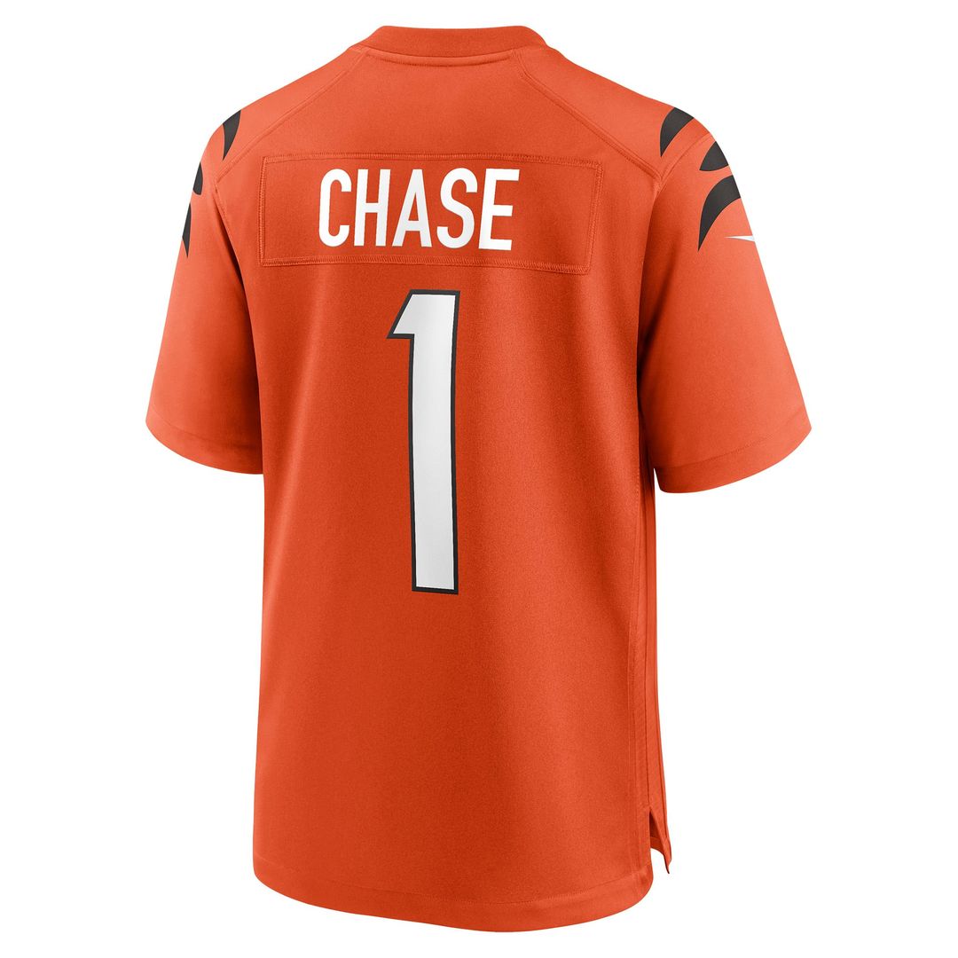 Ja'Marr Chase Cincinnati Bengals Nike Orange Alternate Game Jersey