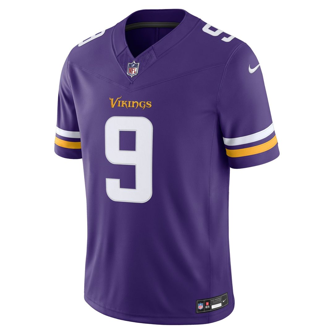 J.J. McCarthy Minnesota Vikings Nike Purple Team Vapor F.U.S.E. Stitched Limited Jersey