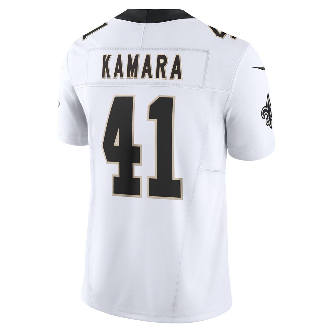 Alvin Kamara New Orleans Saints Nike White Vapor F.U.S.E. Limited Jersey