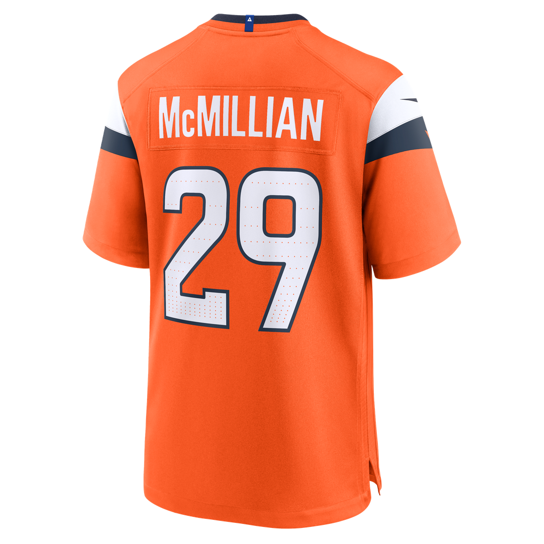 Ja'Quan McMillian Denver Broncos Nike Orange Team Game Jersey
