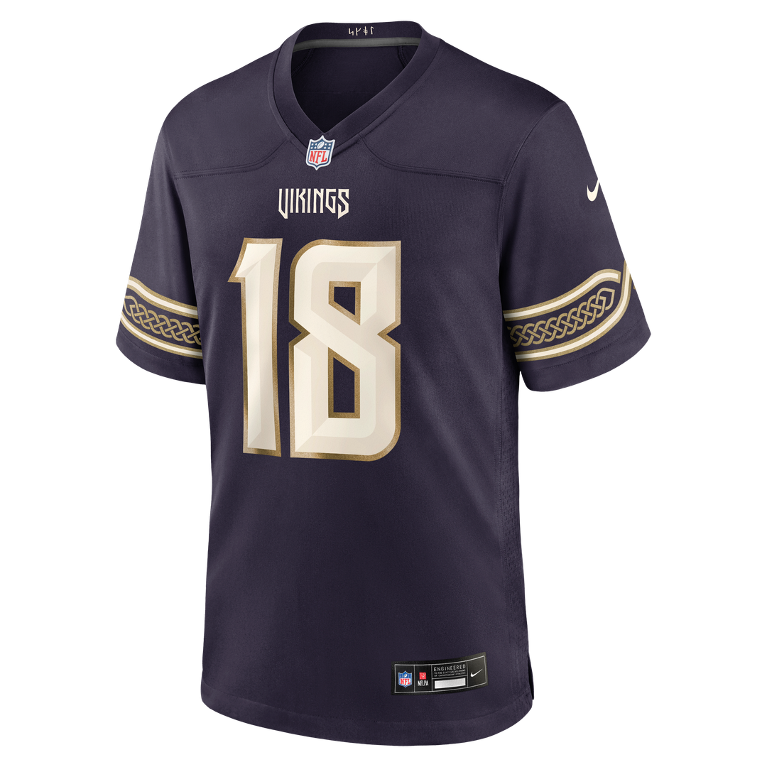 Justin Jefferson Minnesota Vikings Nike Purple 2026 Rivalries Collection Game Jersey