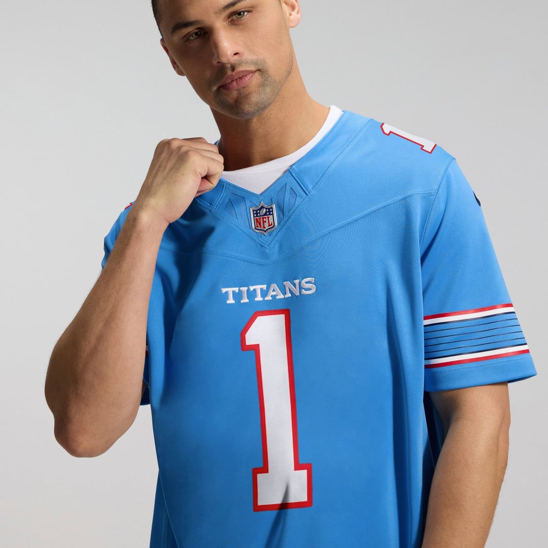Cameron Ward Tennessee Titans Nike Light Blue Team Vapor F.U.S.E. Stitched Limited Jersey
