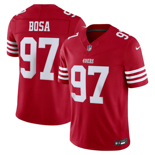 Nick Bosa San Francisco 49ers Nike Scarlet Team Vapor F.U.S.E. Stitched Limited Jersey