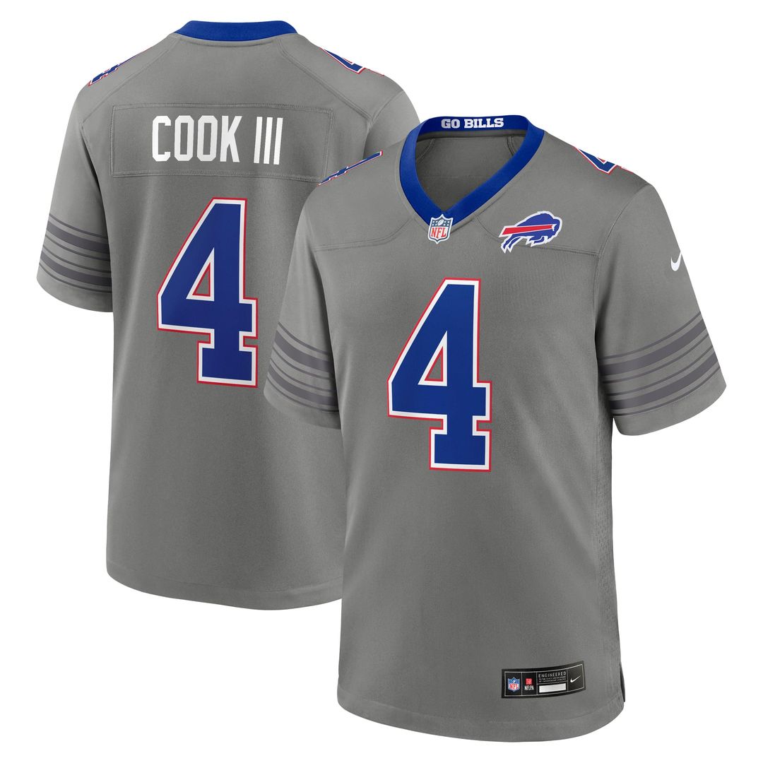 James Cook III Buffalo Bills Nike Gray Nickel City Game Jersey