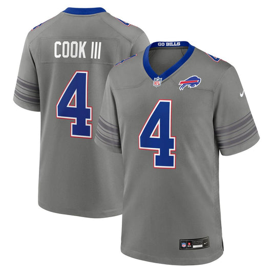 James Cook III Buffalo Bills Nike Gray Nickel City Game Jersey