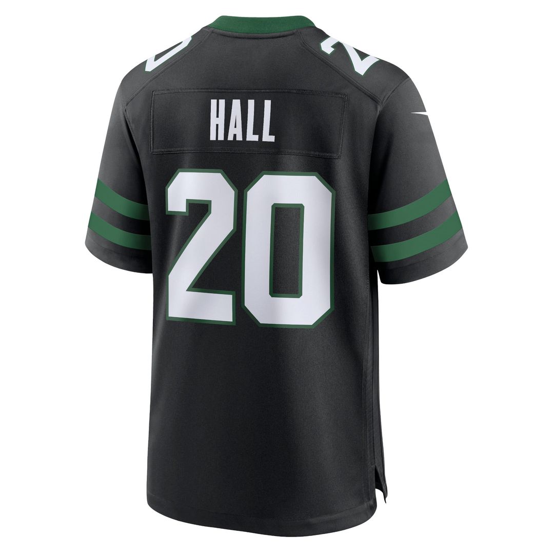 Breece Hall New York Jets Nike Legacy Black Alternate Game Jersey