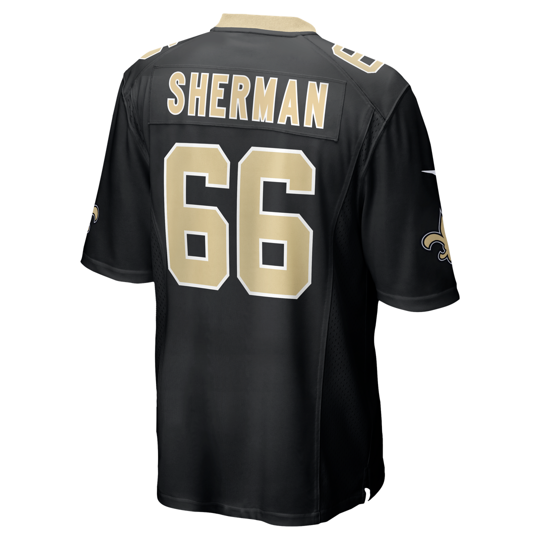 William Sherman New Orleans Saints Nike Black Team Game Jersey