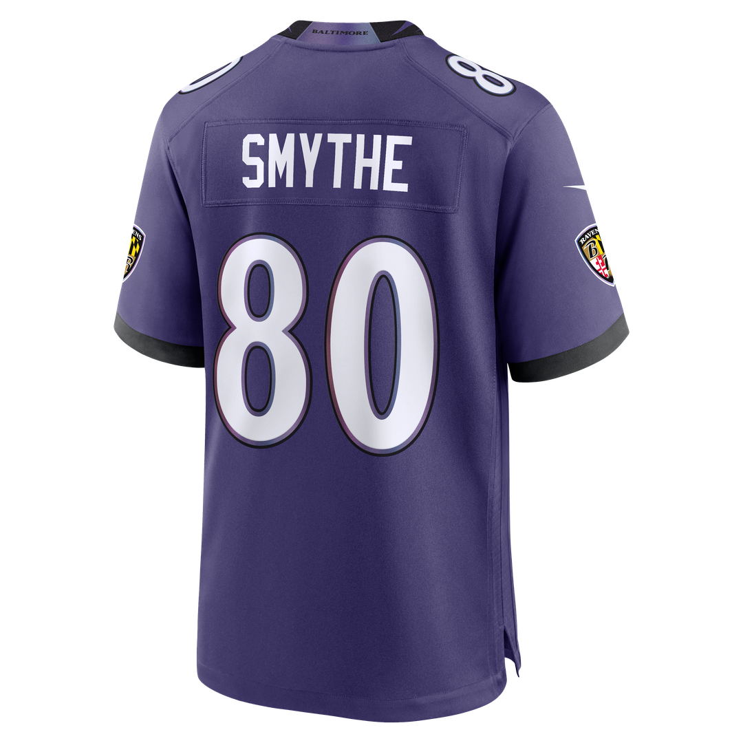 Durham Smythe Baltimore Ravens Nike Purple Team Game Jersey