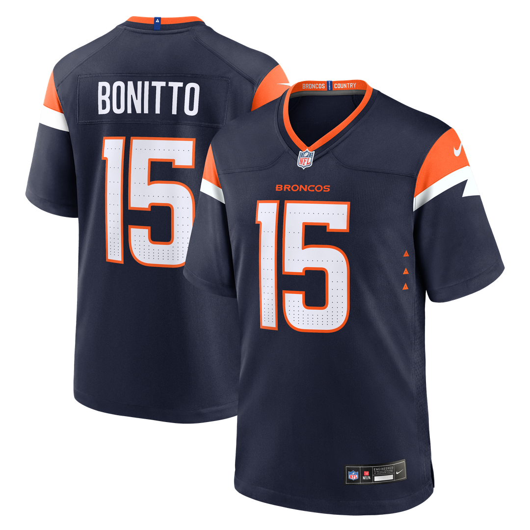 Nik Bonitto Denver Broncos Nike Orange Team Game Jersey