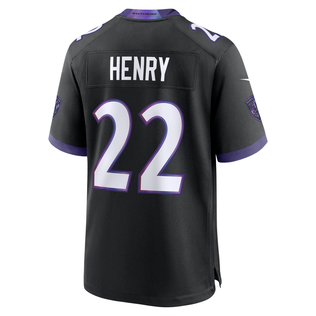 Derrick Henry Baltimore Ravens Nike Black Alternate Game Jersey