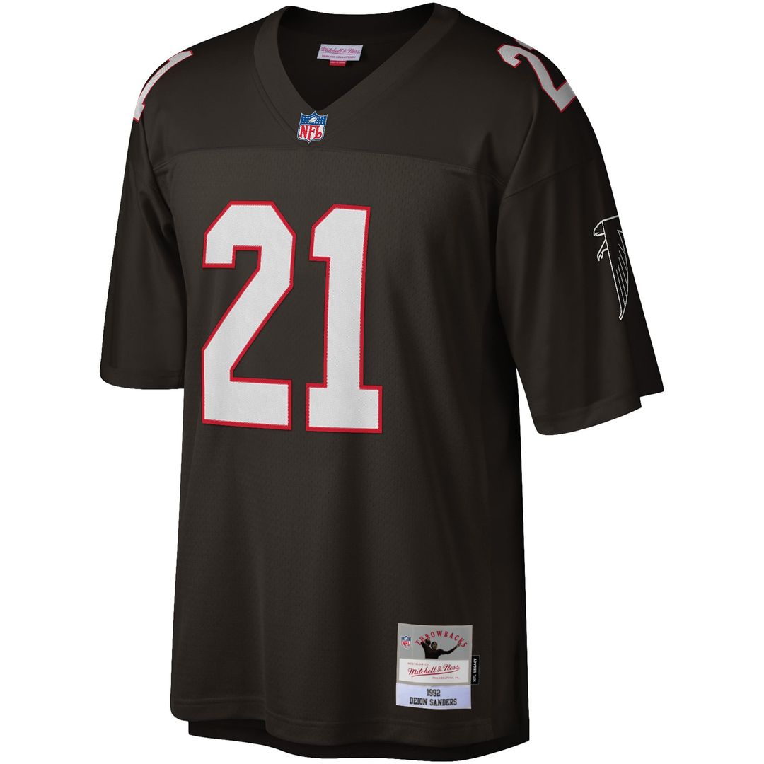 Deion Sanders Atlanta Falcons Mitchell & Ness White Legacy Replica Jersey