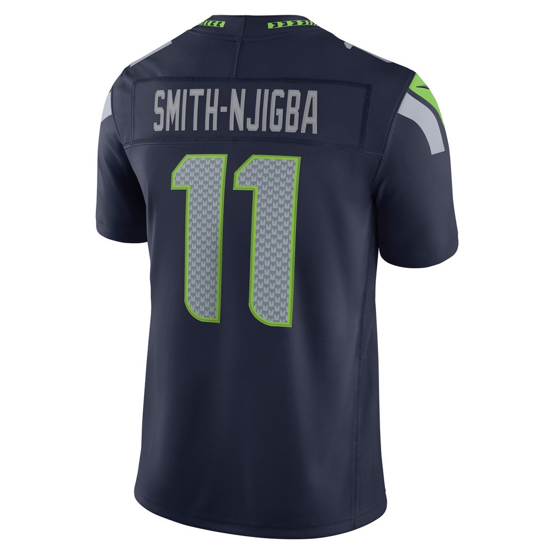 Jaxon Smith-Njigba Seattle Seahawks Nike College Navy Team Vapor F.U.S.E. Stitched Limited Jersey