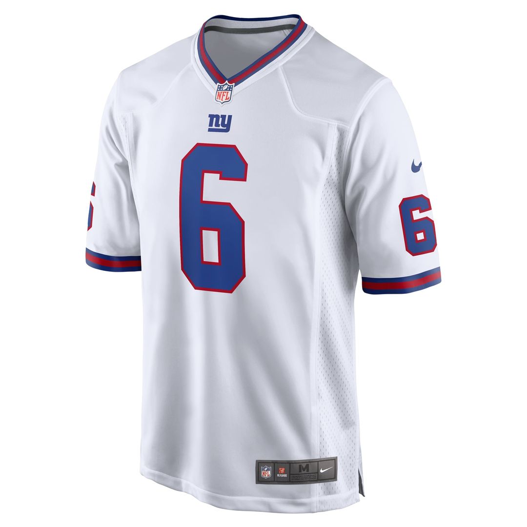 Jaxson Dart New York Giants Nike White Alternate Vintage White Game Jersey