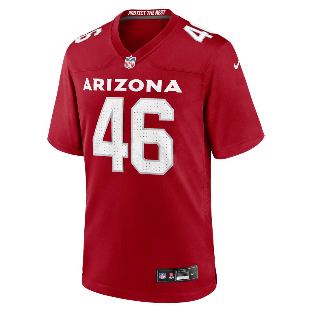 Aaron Brewer Arizona Cardinals Nike Cardinal Team Game Jersey