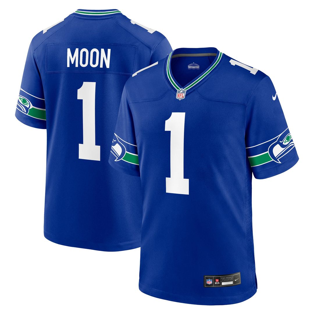 Warren Moon Seattle Seahawks Nike Royal Retired Player Alternate Game Jersey