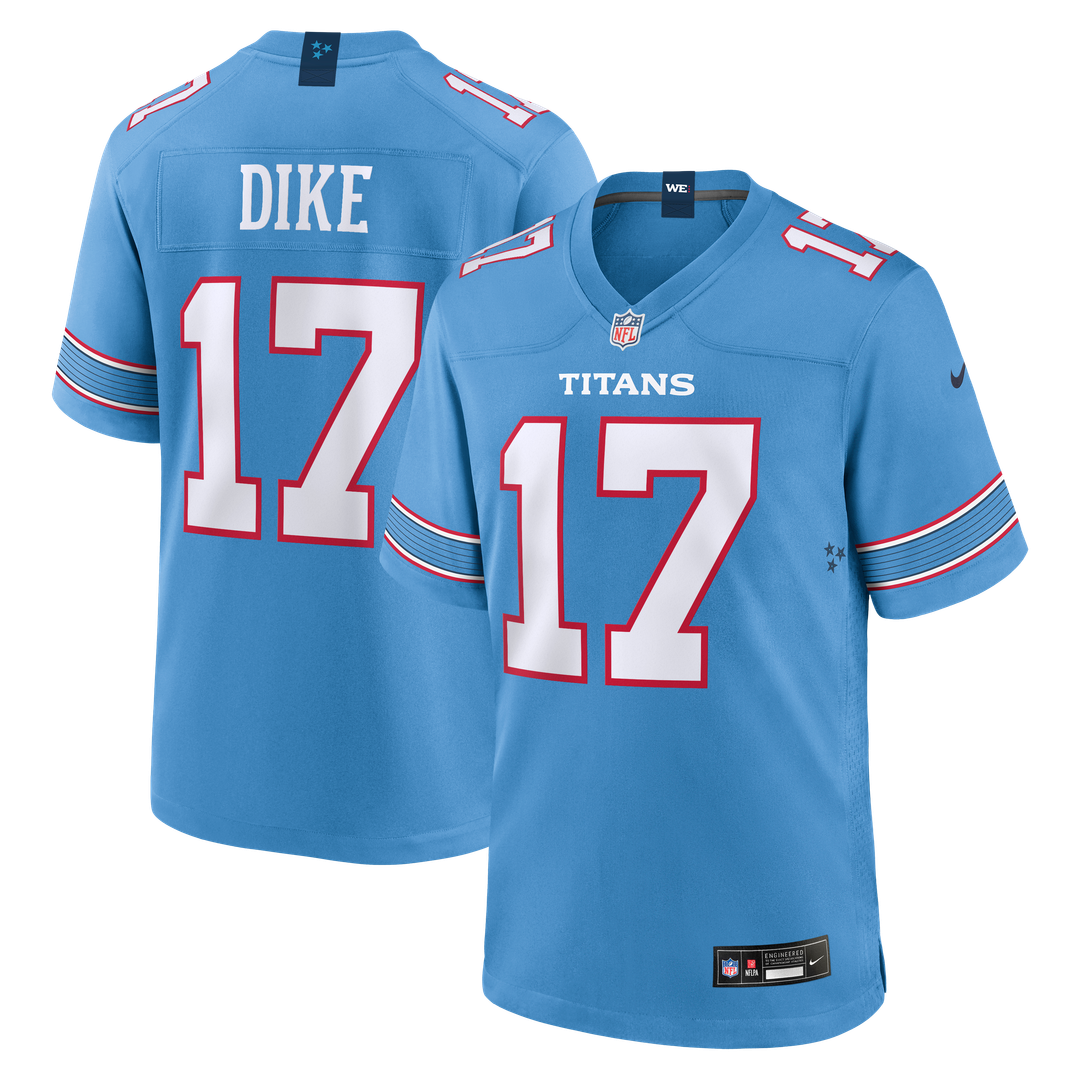 Chimere Dike Tennessee Titans Nike Light Blue Team Game Jersey