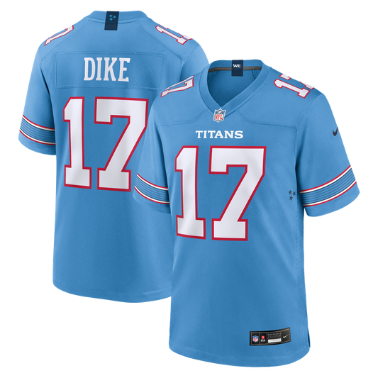 Chimere Dike Tennessee Titans Nike Light Blue Team Game Jersey