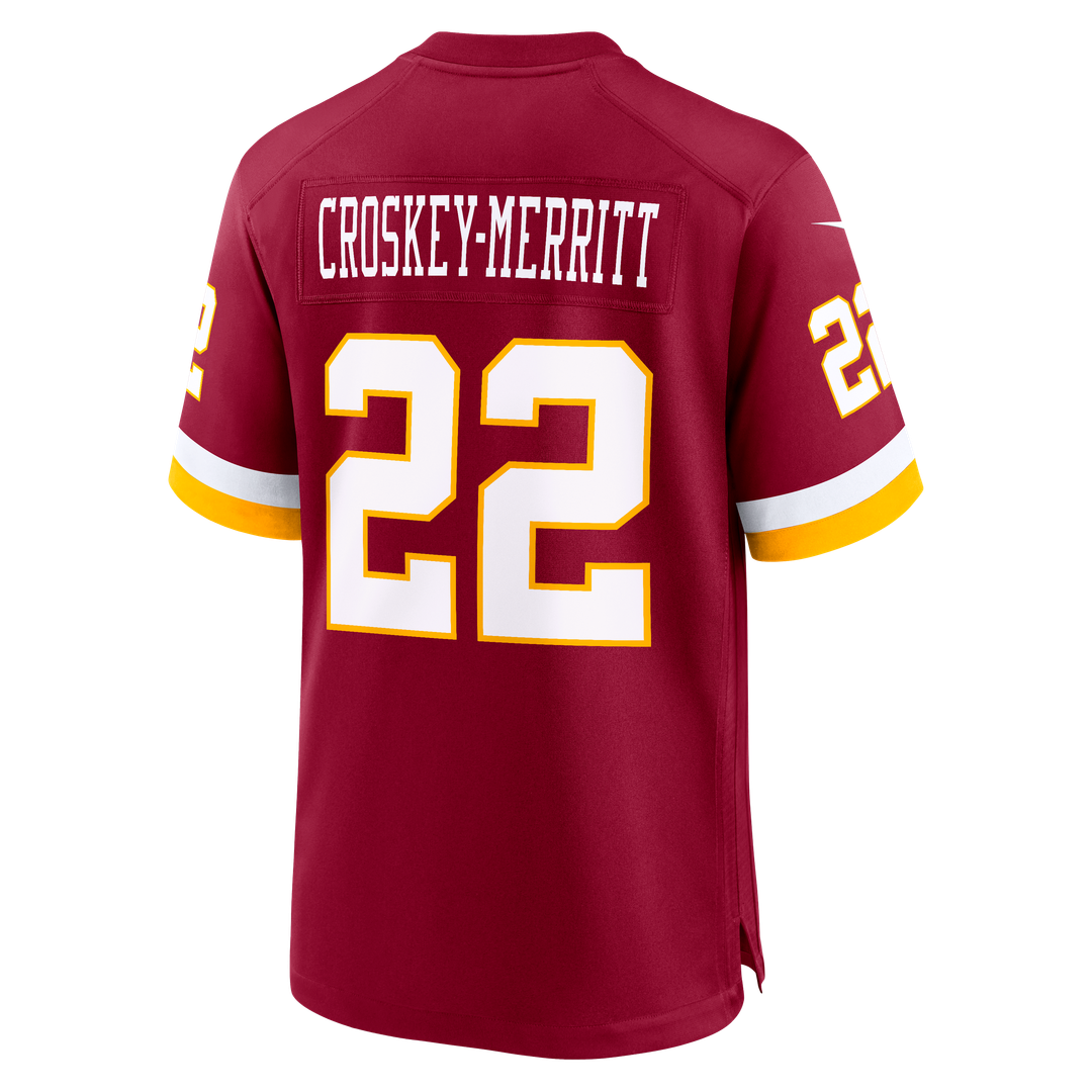 Jacory Croskey-Merritt Washington Commanders Nike Burgundy Game Jersey